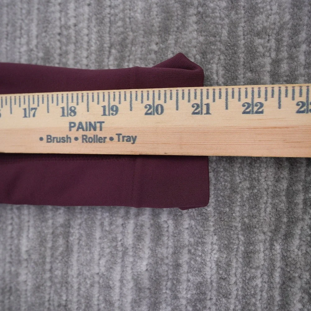 Lululemon Ebb to Street Tight 21 Burgundy Plum Seamless Mesh Leggings Womens 2